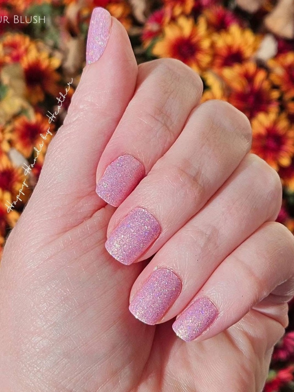 *Retired* Color Street: Call Your Blush (Pedicure) | Pink Pastel Glitter Gold - Picture 10 of 14